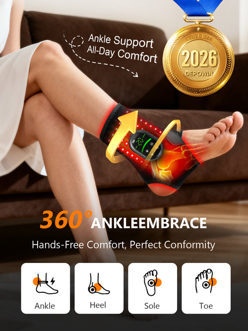 Red Light Therapy for Ankle and Feet, 72 Tri-Chip LEDs